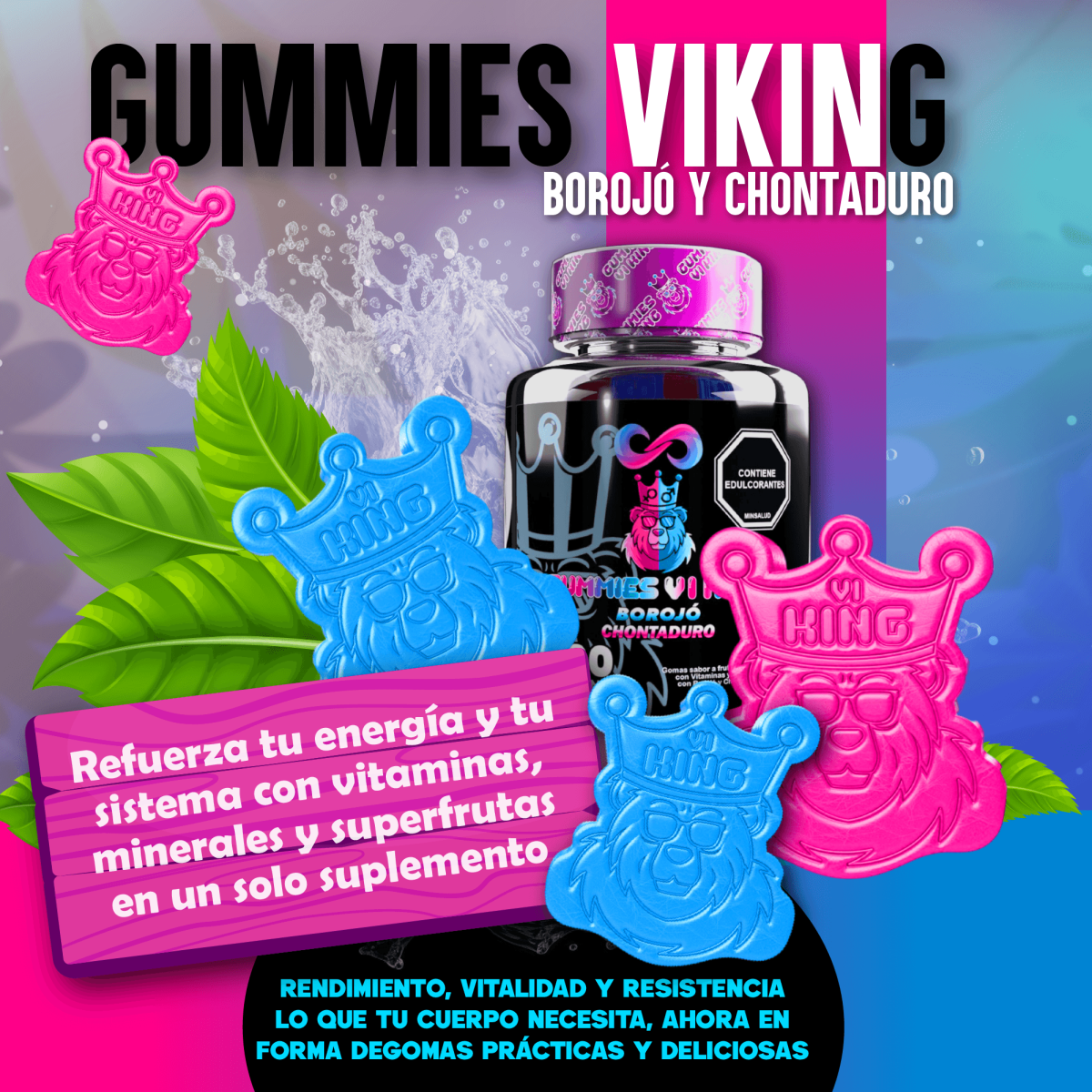 Gummies Vi king envase 30und