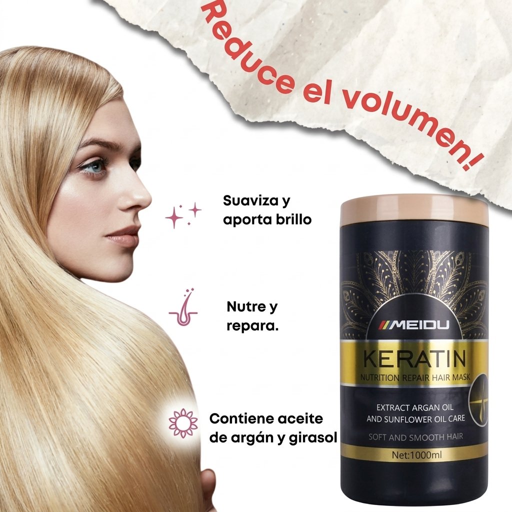 Mascarilla de Keratina 1000ML Meidú